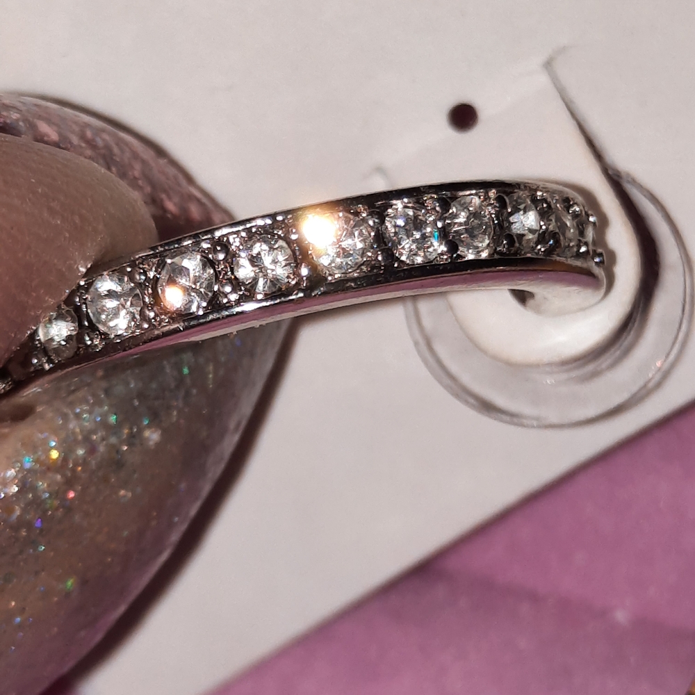 NWT ROBERT LEE MORRIS & GARBO SILVER RHODIUM HOOP EARRINGS - Picture 2 of 6